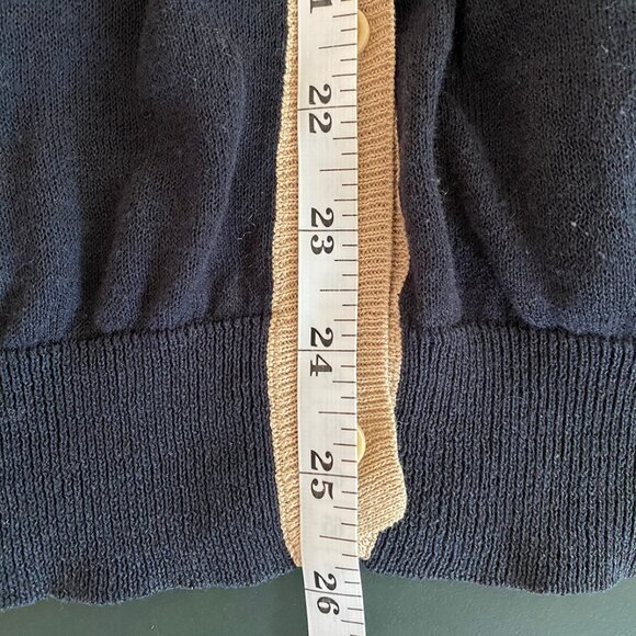 Brochu Walker | Navy & Cream Linen-Cotton Cardigan โ Size S - Picture 13 of 13